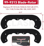 GELASKA 99-9313 Snow Blower Paddles with 55-8760 Scraper 95-6151 Belt Replaces 125-1128, 55-9250, 55-9251, 88-0771 for Toro CCR2400, CCR 2450 GTS, CCR2500, CCR3000, CCR3600, CCR 3650 GTS Snowthrowers