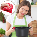 4Pcs Cast Iron Skillet Handle Covers Heat Resistant Pot Handle Covers ﻿ | Non Slip Cotton Pan Handle Sleeve Holder Mitts,Washable for Cast Iron Pans,Metal Pots, Griddles Cooking Supplies