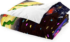 Black Girl Comforter Set Twin - 2Pcs Black Girl Twin Comforter Set for Girls, Twin Size Black Girls Bedding Set, Ultra Soft Breathable Starry Moon Prints Kids Comforter Set with 1 Pillowcase