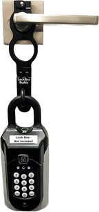Secure Lock Box Attachment for Lever Handles - Realtors, Vacation Rentals and Real Estate Agent Supplies - Realtor Supplies for Key Lock Box for Keys with Code (1 Pack)
