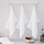 Homaxy 100% Cotton Oversized Waffle Weave Kitchen Towels, 5-Pack, White | 20 x 28 Inches, Ultra Soft Absorbent Dish Towels, Quick Drying Large Cleaning Towels