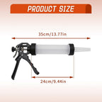 Hoypeyfiy Manual Sausage Stuffer, Homemade Sausage Filling Tool with Stuffing Tubes and Filling Nozzles, Hand Meat Filling Machine Salami Maker for Kitchen BBQ