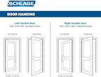 SCHLAGE Connect Camelot Touchscreen Deadbolt with Built-In Alarm and Handleset Grip with Accent Lever, Satin Nickel, FE469NX ACC 619 CAM LH, Works with Alexa
