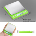 Fuzion Digital Scale .01 Gram Accuracy, 500g Mini Food Scales for Small Jewelry, Gold, Herb, Spice - Weight Gram and Oz