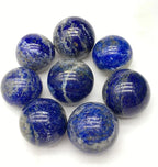 4-5cm/1.57-1.96inch Natural Crystal Ball Lapis Lazuli Polished Divination Ball Decorative Sphere Reiki Healing Crystals Ball Healing Stone Crafts (40-50mm, Lapis Lazuli)