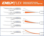 Dexter Outdoors SOFGRIP 6" Fillet Knife with Edge Guard, Stainless | High-carbon American stainless blade sized for panfish. Corrosion resistant with soft non-slip grip, edge guard included.