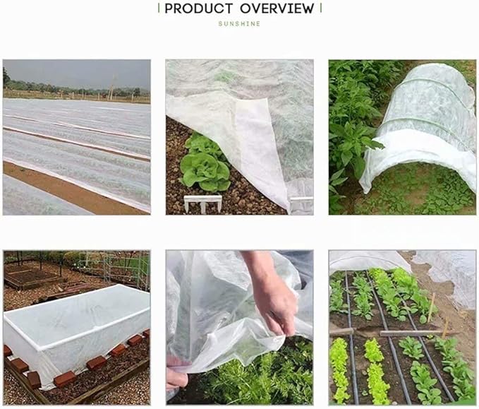Agfabric Plant Covers Freeze Protection 10'x12' 0.55oz Frost Blankets for Plants Plant Frost Protection Covers Garden Winter Frost Pests Protection,White