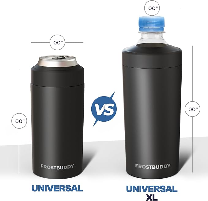 Frost Buddy XL Can Cooler - Fits 12-24 oz Cans (Love Sparks) | Keeps drinks chilled 12+ hrs | No sweat, no condensation | Fits slim & standard cans | Durable, portable design