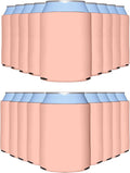PartyPrints 1000 Pack Strawberry Ice Blank Can Cooler Sleeves, Customizable Bulk Can Coolers, Extra-Thick Collapsible Drink Insulator Sleeve, Beer Can Coolers for Party Beverages