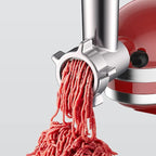 GVODE Metal Meat Grinder Attachment for KitchenAid Stand Mixer | Meat Grinders Includes 4 Grinding Plates, 3 Sausage Stuffer Tubes, 2 Grinding Blades, for KitchenAid Mixer Attachments