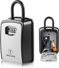 Iron Lock® XXL Portable Key Lock Box, U-Shackle 4-Digit Code (XXL, Grey) | Holds 20-30 keys plus fobs, cards & remotes; unique built-in tray; weather resistant; wall-mount hardware included