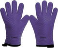 KITCHEN PERFECTION S Silicone Smoker BBQ Gloves - Heat Resistant Oven Mitts | Waterproof, 5-Finger Design For A Better Grip, for Pitmasters, Meat Smoking, Grilling, Cooking, Frying Turkey | Grill Gift