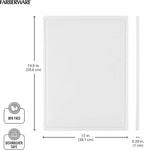 Farberware Cutting Board for Kitchen, Extra Large 15 x 20 Inch Plastic Cutting Board with Deep Juice Groove, Reversible, Dishwasher Safe, White