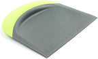 Fox Run Dough and Bowl Scraper, 4.75" Flat Edge Bench Scraper, Green | Durable & Dishwasher Safe Nylong & Silicone Bench Scraper | Easily Scrape Dough, Scrape Bowls & Cut Dough | Baking Gadget