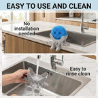 Creative Drainage Sponge Holder: Traceless Glue, 3D Printed Funny Kitchen Sink Holder, Keeps Sponge Dry – for Scrub Daddy (1, Grey)