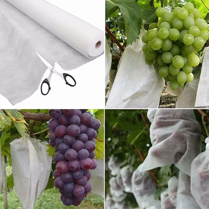 Agfabric Plant Covers Freeze Protection Floating Row Covers 6'x100' 0.9oz Plant Covers Freeze Sun Protection,Frost Cloth for Vegetables
