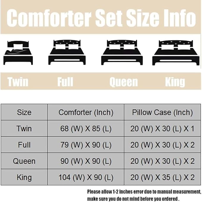 kxry Green Flower Comforter Sets Bedding Sets Full Size Comforter Set for Girls Women Kids 1 Comforter + 2 Pillow Case