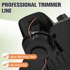 String Trimmer Line .095", 150 Feet Weed Eater String, Square Trimmer Line for Universal Replacement, Orange Premium Nylon String Trimmer Line for Medium& Heavy Grass&Weeds