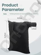 5140125-95 5140117-99 Leaf Blower Vacuum VAC Shoulder Bag - by Ohoho - for Black and Decker BV3100 BV2900 12 Amp Vacuum Blower