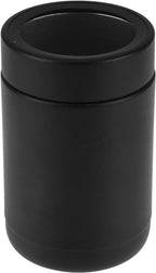 TAHOE TRAILS Stainless Steel 12oz Vacuum Insulated Can and Bottle cooler| Double Wall Can Cooler For Cans and Bottles | Copper Plated Can Chiller and Metal Cooler | Black