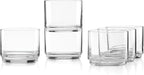 Lenox Tuscany Classics Stackable Highball Glasses, Set of 6 | dishwasher safe | 2.5 inch height | stackable design | 9oz, gift for women, drinking glasses cups, glassware