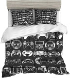 Sunnycitron Kids comforter sets Gamer Bedding Sets for Boys Twin Comforter Set Gaming Comforter Sets Gamer Comforter Set for Boys Gaming Bed Gamer Room Decor,1 Comforter 2Pillowcase