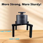 Four Legs Adjustable Metal Plant Stand for 5"-10" Plant Pot – Indoor & Outdoor (Black, 1 Pack)