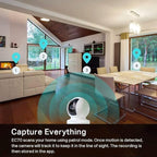 Kasa Indoor Pan/Tilt Smart Security Camera, 1080p HD Dog-Camera,2.4GHz with Night Vision,Motion Detection for Baby and Pet Monitor, Cloud & SD Card Storage, Works with Alexa& Google Home (EC70), White