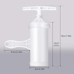 Mudder Sausage Stuffer Manual Maker Plastic Meat Filler Funnel Tubes Filling Tool for Hand Operated Food Grinder for Holiday Household Use