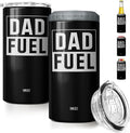 SANDJEST 4-in-1 Tumbler Gifts for Dad from Daughter Son - 12oz Dad Fuel Can Cooler Tumblers Travel Mug Cup - Stainless Steel Insulated Cans Coozie Christmas, Birthday, Father's Day Gift for Daddy