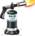 Sondiko Powerful Propane Torch with Gas Cylinder Stand Base, Grill Torch | Cooking Torch, Sous Vide, Campfire Starter, Adjustable Torch Gun for Searing Steak, BBQ, Welding, Propane Tank Not Included