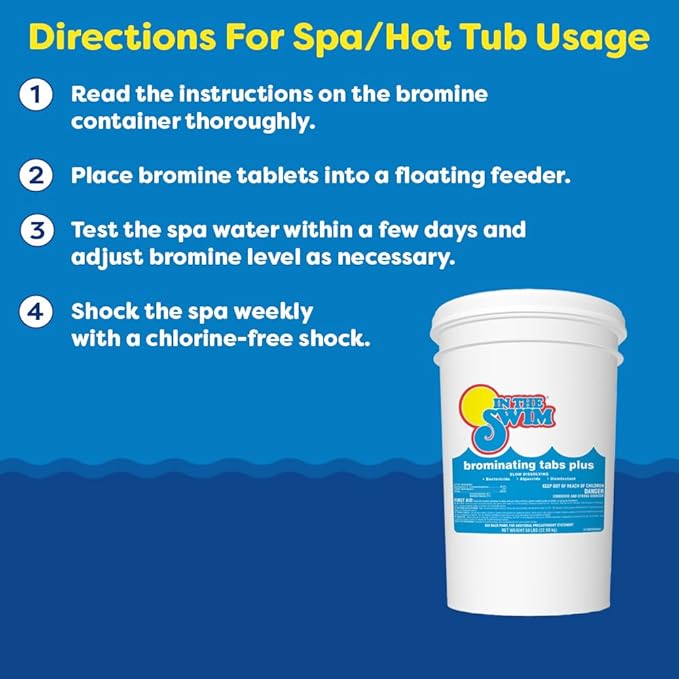 In The Swim Bromine Plus and Chlorine-Free Shock Bundle: Includes 3.5 Pound Bucket of Bromine Plus and 6 x 1 Pound Bags Chlorine-Free Shock - Effective Low Odor Alternative