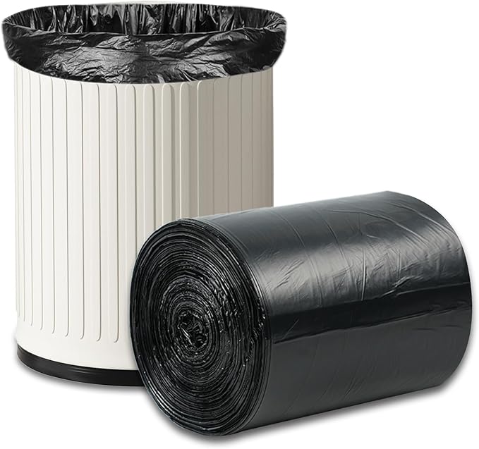 O2frepak 8 Gallon Multipurpose Tear-Resistant Trash Bags,Heavy Duty,Tastless and Black Garbage Bags (100 Count,50x60cm)
