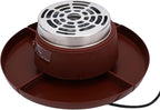 Rengue 2 in 1 Electric Smores Maker and Fondue Pot Indoor Tabletop Roaster with 4 Roasting Forks Detachable Trays for Family Gatherings (US Plug 110V)