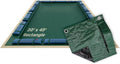 Buffalo Blizzard Supreme 20 ft x 45 ft Rectangular Winter Pool Cover | Green/Black | Closing Inground Swimming Pools | Easy to Install | Heavy Duty, Cold & UV Resistant | Shields from Seasonal Debris
