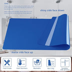 Silicone mats, Food-Grade Non-Slip Heat Resistant Mat Silicone Baking Mat 2MM Thick Pastry Mat,Countertop Protector Mat Hot Pad for Coffee Maker, Air Fryer, Toaster (Classic Blue)