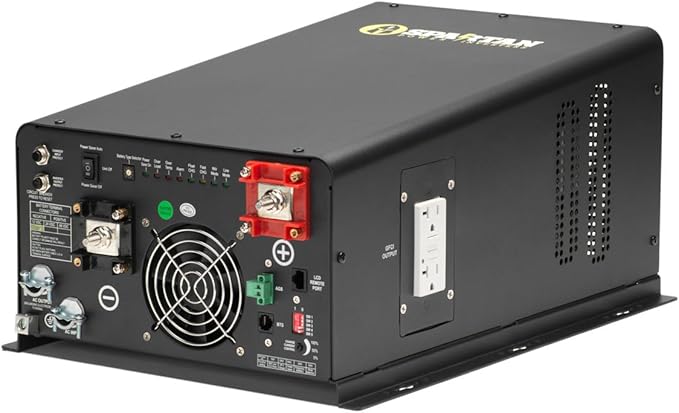 Spartan Power Inverter Charger 4400 Watt 12V to 120V or 240VAC Pure Sine Wave SP-IC4412