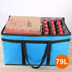 Bodaon Insulated Food Delivery Bag for Hot and Cold Meal, XXX-Large, Grocery Tote Insulation Bag for Catering, Pizza Warmer, Blue, 1-Pack | Grocery Tote Insulation Bag for Catering/Drivers for Hot and Cold Meal, Pizza Warmer, Cooler Bag, Food Warmers f...