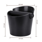 Coffee Knock Box, Espresso Dump Bin, Coffee Bin, 4.8 Inch Espresso Knock Box Shock-Absorbent Durable Barista Style with Removable Knock Bar and Non-Slip Base(Round) | Ailelan Coffee Knock Box, Espresso Dump Bin, Coffee Bin, 4.8 Inch Espresso Knock Box ...