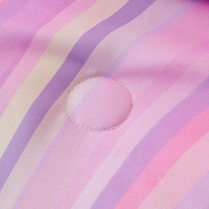 Comforter Set for Girls,Rainbow Comforter Set Full,Pink Comforter Set,Tie Dye Bedding,Kids Bedding Set for Girls,Teen Girl Comforter Set,Blue Pink Comforter for Kids