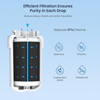 GLACIER FRESH MWF Refrigerator Water Filter Compatible with GE, 4-Pack | Compatible with SmartWater MWFP, MWFA, GWF, HDX FMG-1, WFC1201, RWF1060, 197D6321P006, Kenmore 9991