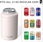 TILUCK Standard Can Cooler, Stainless Steel Insulated Cans, 12 oz | Beer & Hard Seltzer, Doucle-Walled Stainless Steel Insulated Slim Cans, Slim 12 oz
