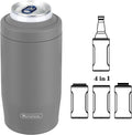 Morefeel 4-in-1 Insulated Can Cooler for 12 oz Cans & Bottles | 304 Stainless Steel Can Holder Fits 12 Oz Slim Cans, Standard Cans, Beer Bottles & Works as A Open Cup; Dishwasher Safe