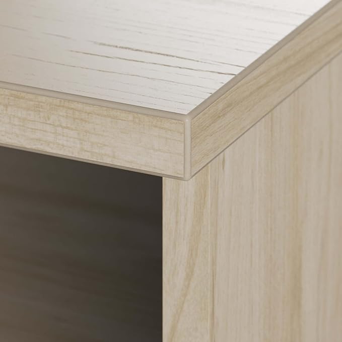 Bush Business Furniture Studio C Tall 5 Shelf Bookcase in Natural Elm, Large Bookshelf for Home or Professional Office