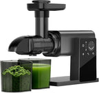 Juicer Machines with LED Smart Touch Screen, 2 Modes Slow Masticating Juicers for Kale & Celery, BPA-Free Cold Press Juicer with Reverse Function, Aluminum Alloy