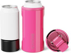 BrüMate Hopsulator Trio 3-in-1 Insulated Can Cooler for 12oz / 16oz Cans + 100% Leak Proof Tumbler with Lid | Insulated for Beer, Soda, and Energy Drinks