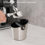 CAFEMASY Espresso Knock Box Barista-Tools - Mini Size Stainless Steel Coffee Puck Disposal Knock Box Espresso Machine Accessories Knock Out Box Container Dump Bin