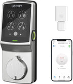 Lockly Secure Pro Wi-Fi Smart Door Lock, Keyless Entry with PIN Genie® Digital Keypad, 3D Biometric Fingerprint Sensor Front Door Lock Deadbolt, Voice Control & Auto Lock - Deadbolt Edition