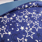 Feelyou Galaxy Glow in The Dark Comforter Set for Girls Kids Queen Purple Universe Starry Night Bedding Set Super Soft Outer Space Stars Moon Comforter Girl Bedroom Glow Decor Bedding Quilted Duvet