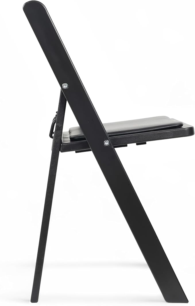 Flash Furniture Hercules Kids Resin Folding Chair, Black | Vinyl Padded Seat, Lightweight, Indoor/Outdoor, HERCULES Series